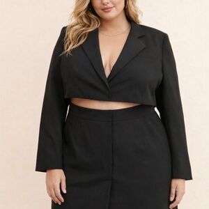 Mare Mare x Anthropologie‎ Black Cutout Blazer Dress 1X